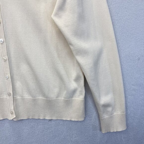Liz Claiborne Silk Blend Cardigan Sweater Womens XL Lightweight Minimalist - Picture 9 of 12